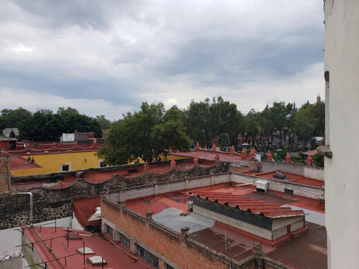 Appartement Loft Terraza Coyoacan Vista Plaza Kiosco Depa 50M2 à Mexico Extérieur photo